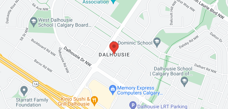 map of #233 5201 DALHOUSIE DR NW